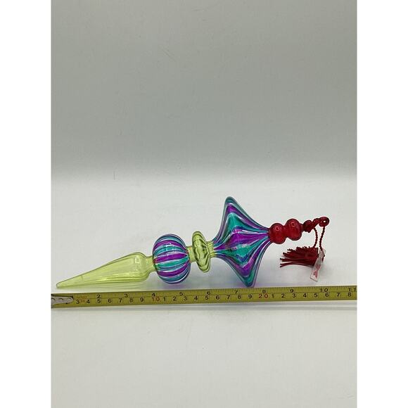 Waterford Marqui Crystal Carnival Fresco Colored Ornament New - Picture 8 of 9